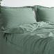 Постільна білизна жакардова 200x220 LA MODNO JACQUARD STONEWASHED Sage Green зелена 200435 фото 4