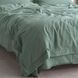 Постільна білизна жакардова 200x220 LA MODNO JACQUARD STONEWASHED Sage Green зелена 200435 фото 3