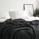 Покривало в'язане 220x240 LA MODNO CORN Anthracite (50% бавовна, 50% акрил) антрацитове 200257 фото 5