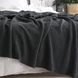 Покривало в'язане 220x240 LA MODNO CORN Anthracite (50% бавовна, 50% акрил) антрацитове 200257 фото 6