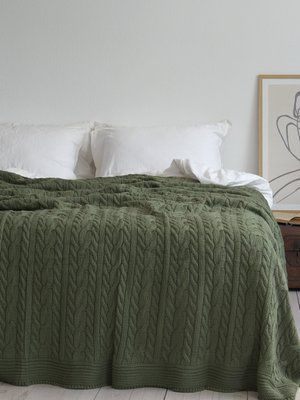 Покривало 170x240 LA MODNO GENOVA Olive (50% бавовна, 50% акрил)   200263 фото