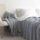 Покривало в'язане 170x240 LA MODNO CORN Sky Gray (50% бавовна, 50% акрил) сіро-небесне 200242 фото 4