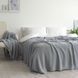 Покривало в'язане 170x240 LA MODNO CORN Sky Gray (50% бавовна, 50% акрил) сіро-небесне 200242 фото 3