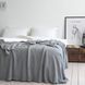 Покривало 170x240 LA MODNO Corn Gray (50% бавовна, 50% акрил) сіре 200347 фото 2