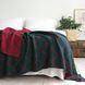 Покривало бавовняне 150x200 LA MODNO DIAMOND Green-Burgundy (100% бавовна) зелене 200261 фото 2