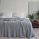 Покривало в'язане 170x240 LA MODNO GENOVA Sky Gray (50% бавовна, 50% акрил) сіро-небесне 200239 фото 2