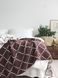 Покривало бавовняне 150x200 LA MODNO DIAMOND Brown-Ecru (100% бавовна) коричневе 200179 фото 5
