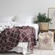 Покривало бавовняне 150x200 LA MODNO DIAMOND Brown-Ecru (100% бавовна) коричневе 200179 фото 10