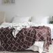Покривало бавовняне 150x200 LA MODNO DIAMOND Brown-Ecru (100% бавовна) коричневе 200179 фото 2