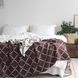 Покривало бавовняне 150x200 LA MODNO DIAMOND Brown-Ecru (100% бавовна) коричневе 200179 фото 1