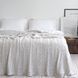 Покривало в'язане 170x240 LA MODNO Genova Natural Linen (50% бавовна, 50% акрил) лляне 200264 фото 2