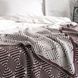 Покривало бавовняне 150x200 LA MODNO MONOGRAM Brown-Ecru (100% бавовна) коричневе 200186 фото 4