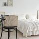 Постільна білизна жакардова 200x220 LA MODNO JACQUARD STONEWASHED Milk кремова 200431 фото 9