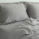 Постільна білизна жакардова 200x220 LA MODNO JACQUARD STONEWASHED Smokey Taupe сіра 200432 фото 4