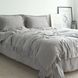 Постільна білизна жакардова 200x220 LA MODNO JACQUARD STONEWASHED Smokey Taupe сіра 200432 фото 2
